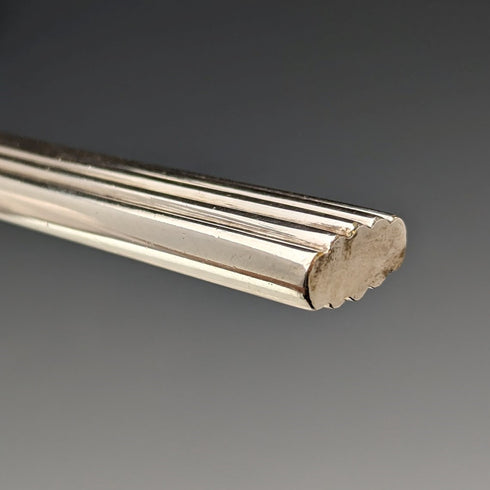 1880年 英国アンティーク シルバープレート製 デザートカトラリー 12ペアセット Martin&Hall 木箱入り